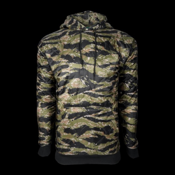 TIGER CAMO PONCHO LINER HOODIE - Picture 1 of 3